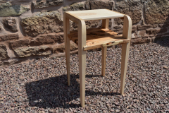 Ash and yew side-table