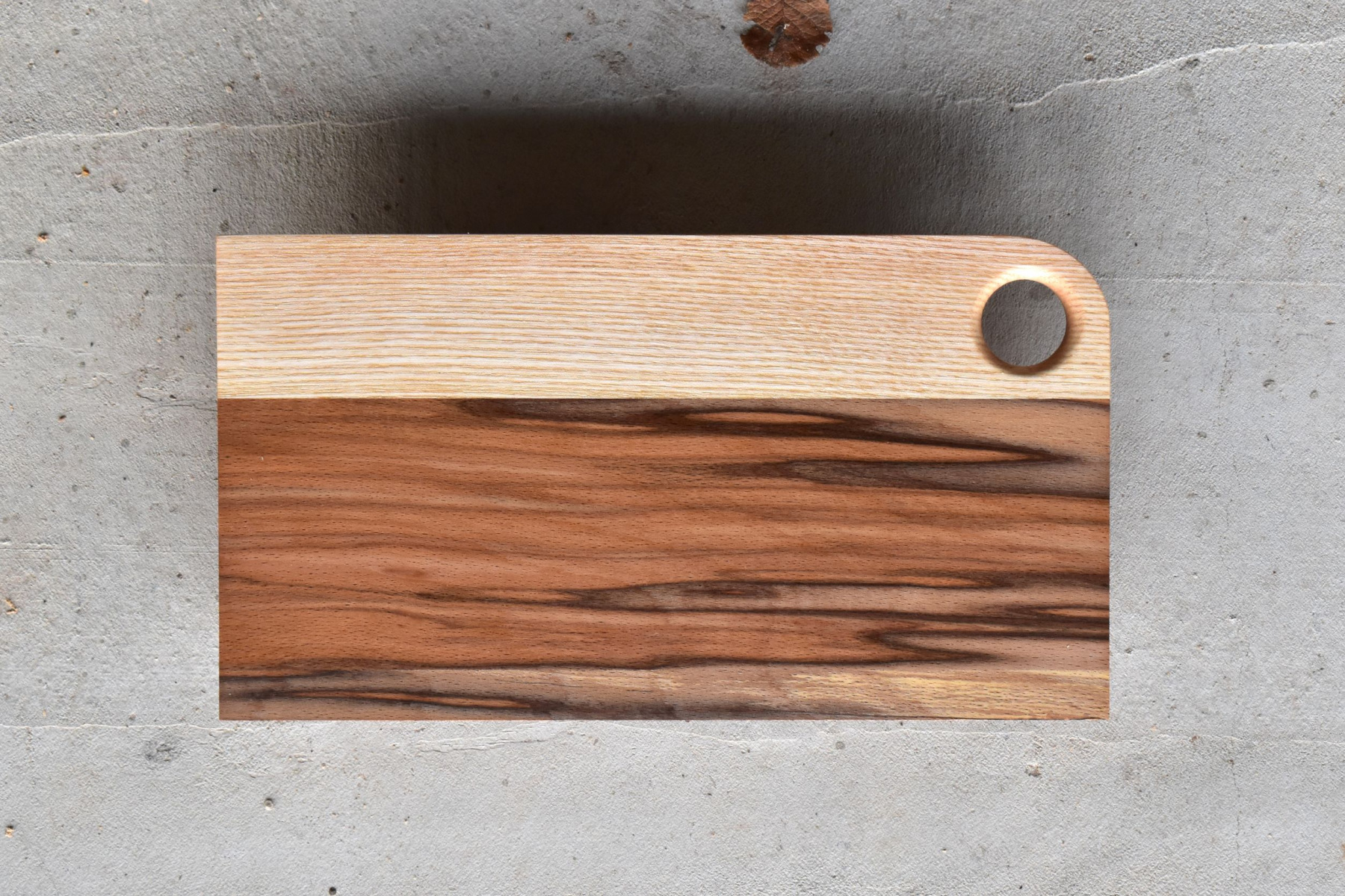 Spalted beech and ash small serving board