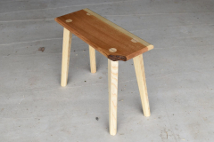 Oak and ash stool/table