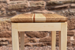 Table-top and leg-frame detail