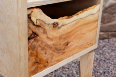 Yew drawer front detail