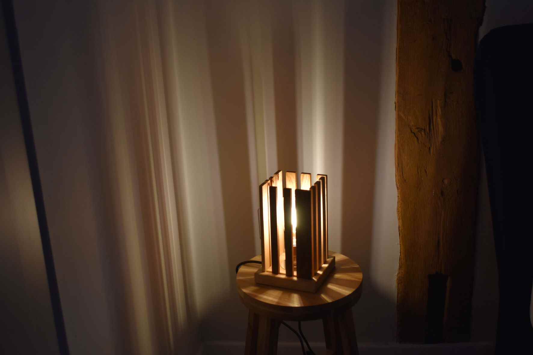 Table lamp illuminated