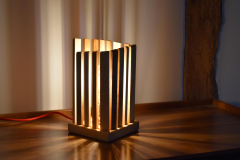 Fin lamp with spiral fins