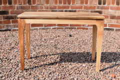 Walnut, ash and sapele console table